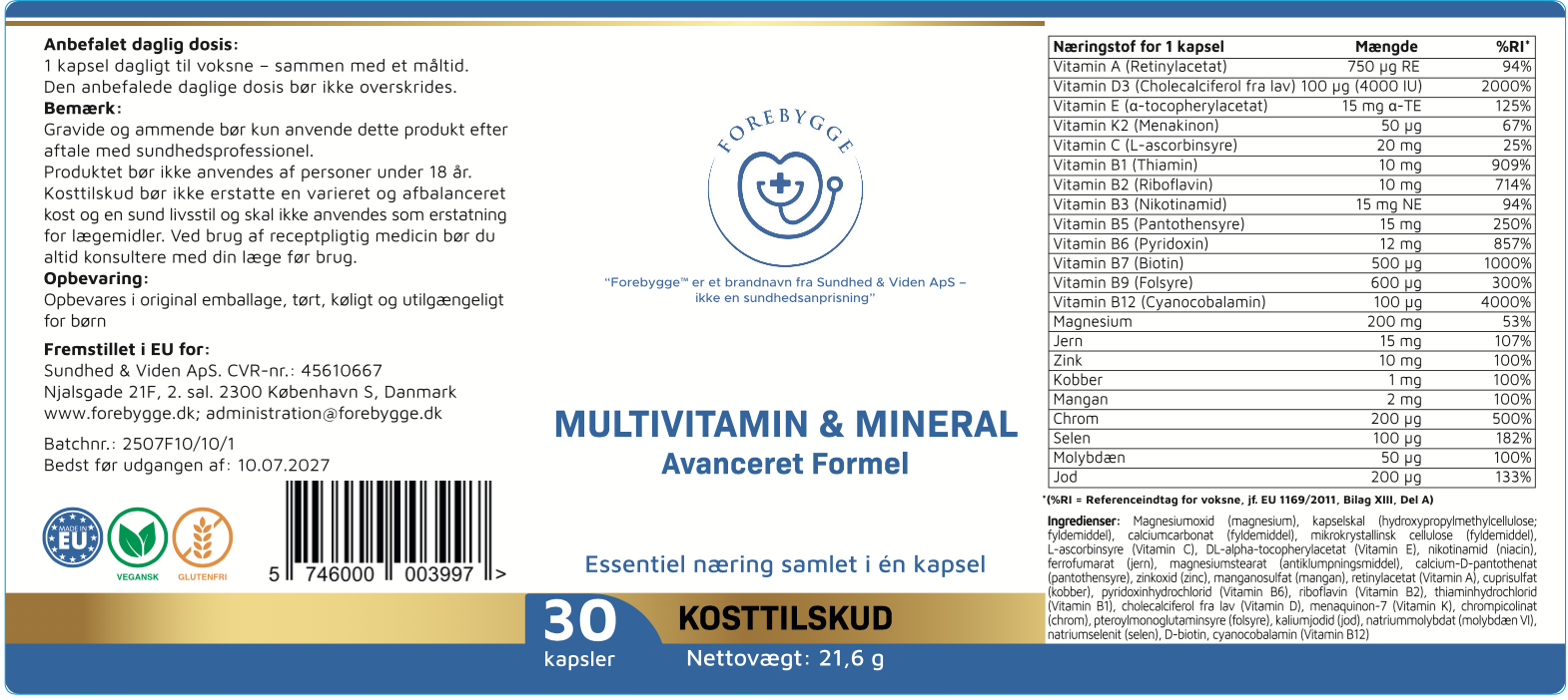 Hvad indeholder kapslen?